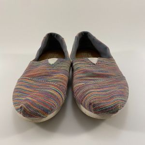 Toms Canvas Shoes Rainbow Design
